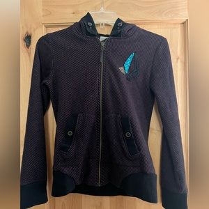 Volcom full zip up with fuzzy interior.